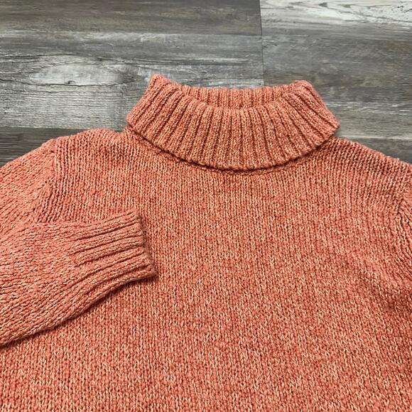 Vintage Pendleton Originals Pink Women S Turtleneck Chunky Knit Pullover Sweater - Picture 1 of 8